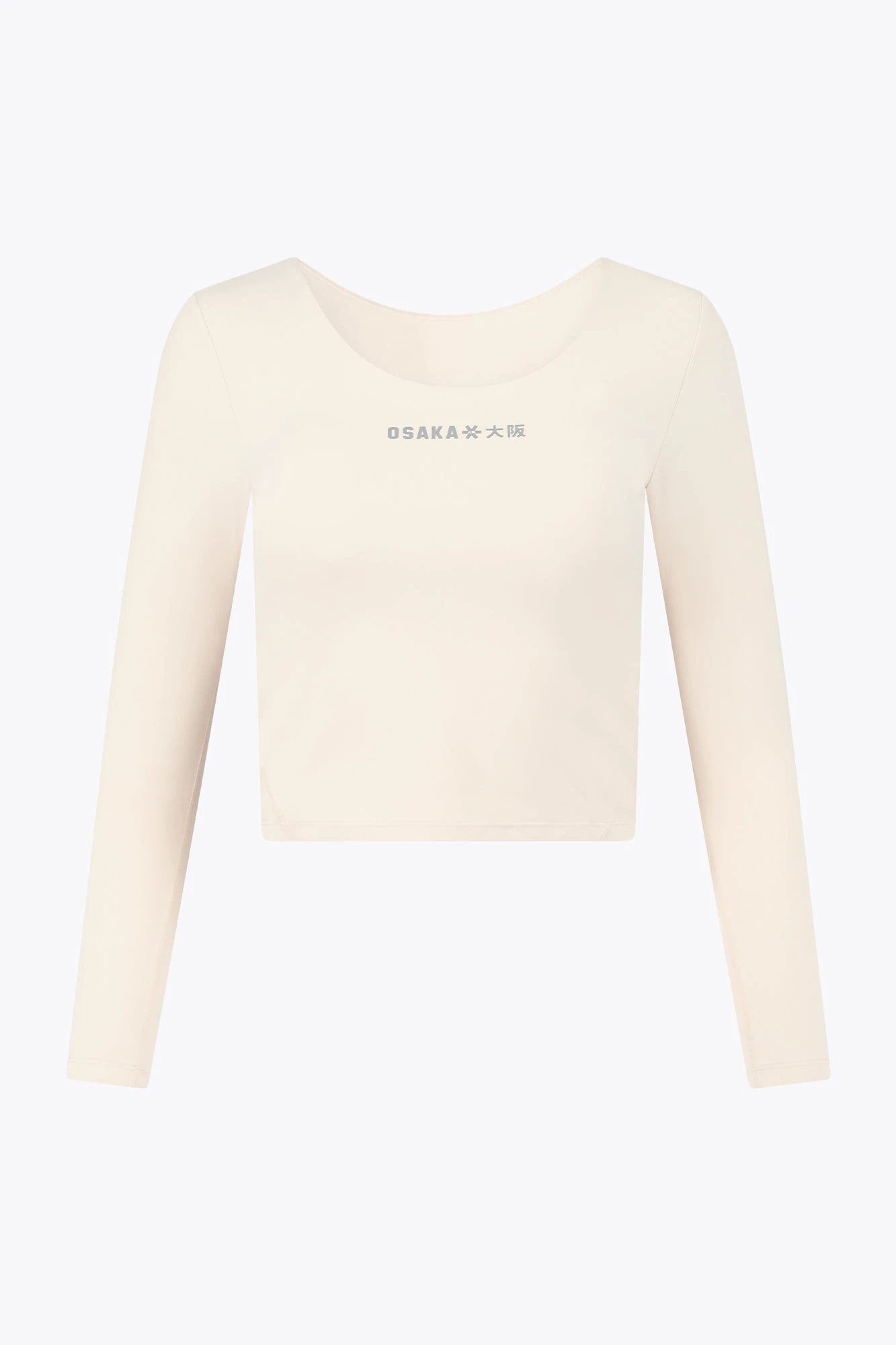 osaka-t-shirt-cropped-manica-lunga-donna-ecru image 1