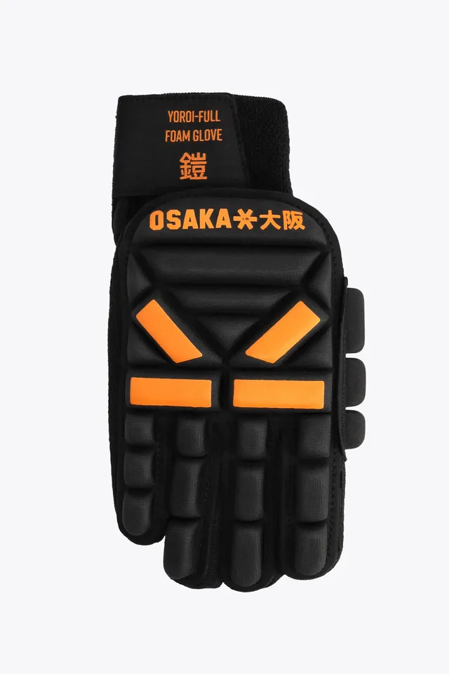 osaka-yoroi-guanto-hockey-indoor-full-foam-mano-destra-orange-tiger image 1