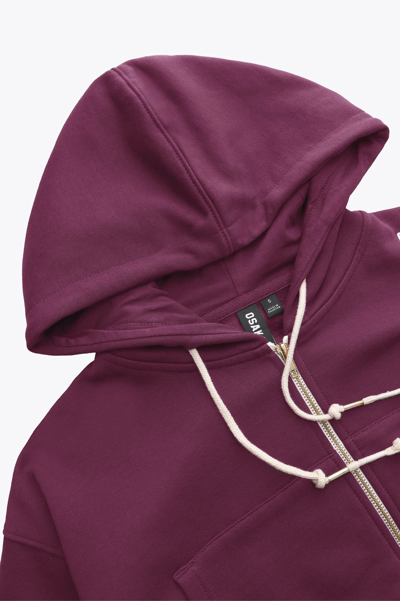 osaka-felpa-donna-cropped-full-zip-cherry-lacquer image 5