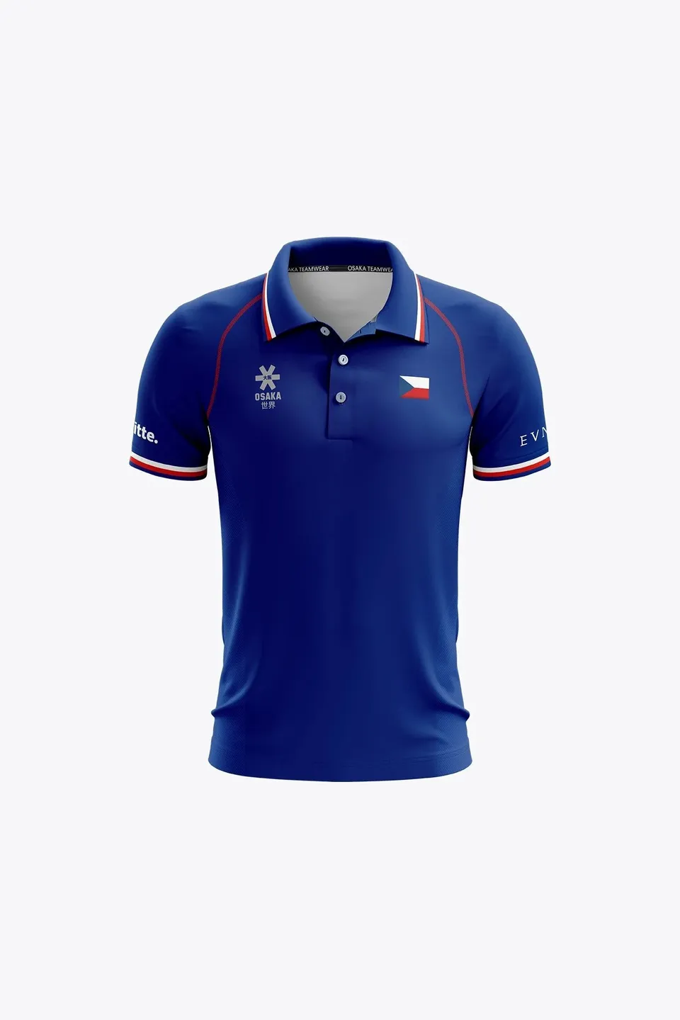 osaka-polo-jersey-bambino-czech-republic-blu-royal image 1