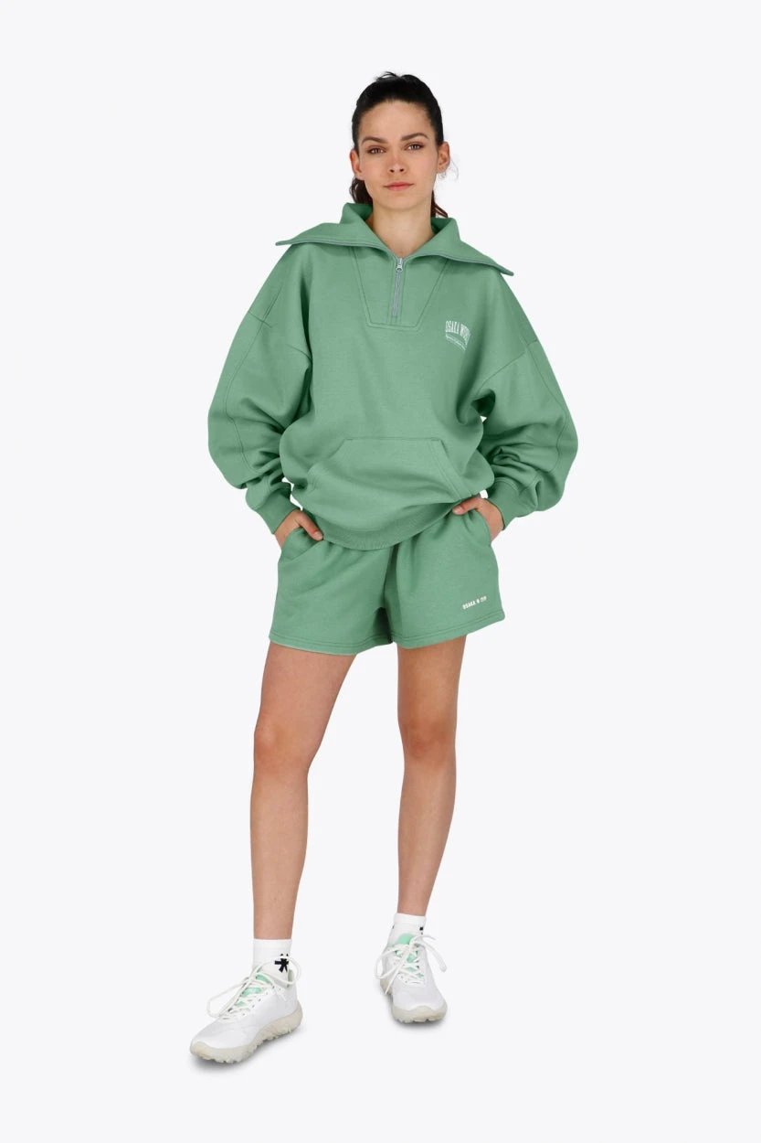 osaka-felpa-mezza-zip-donna-verde-collezione-shibui image 4