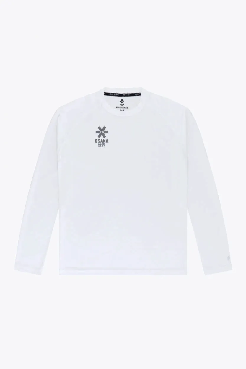 osaka-men-training-tee-long-sleeve-white-maglia-termica image 1