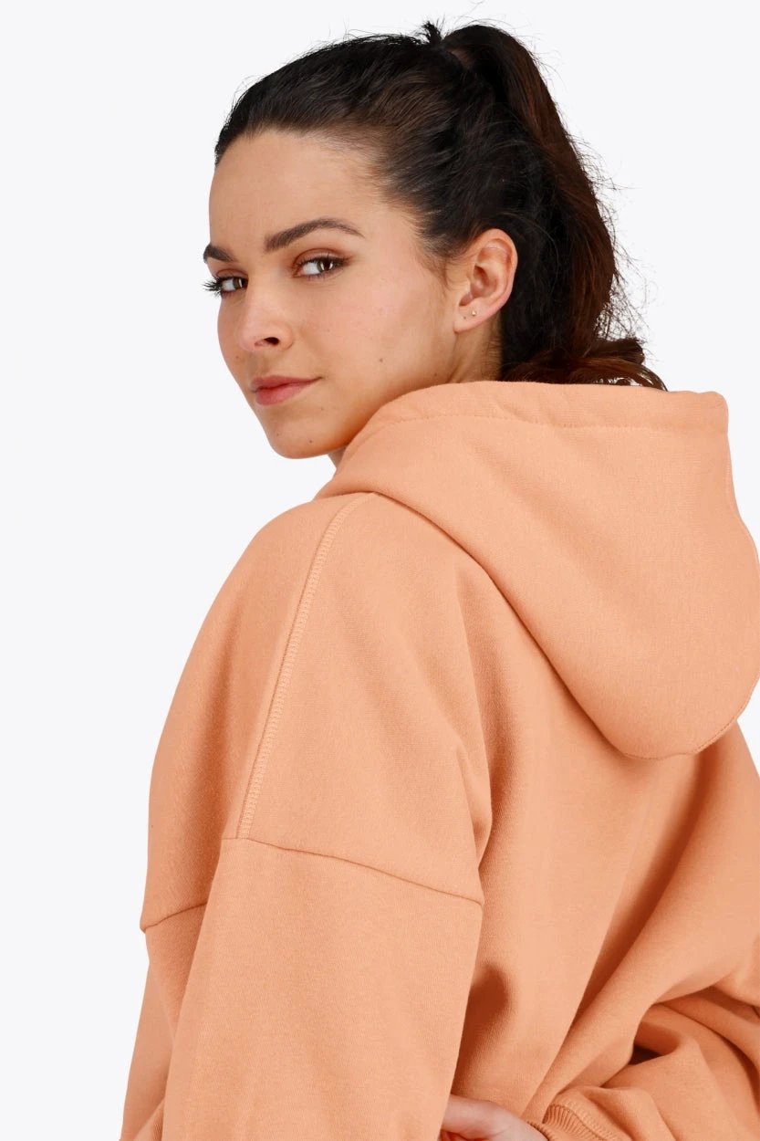 osaka-shibui-felpa-hoodie-donna-rosa-peach-oversize image 7