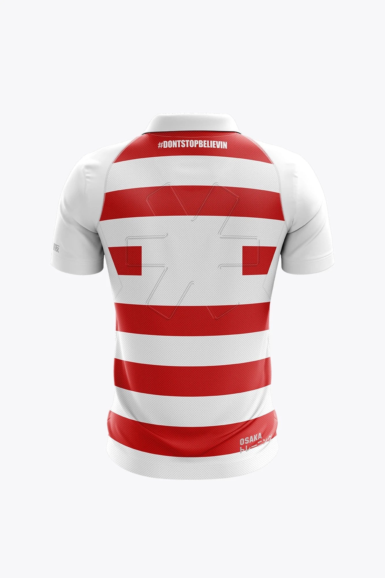 osaka-borgerhout-g-w-women-polo-jersey-maglia-polo-donna-bianco-rosso image 2