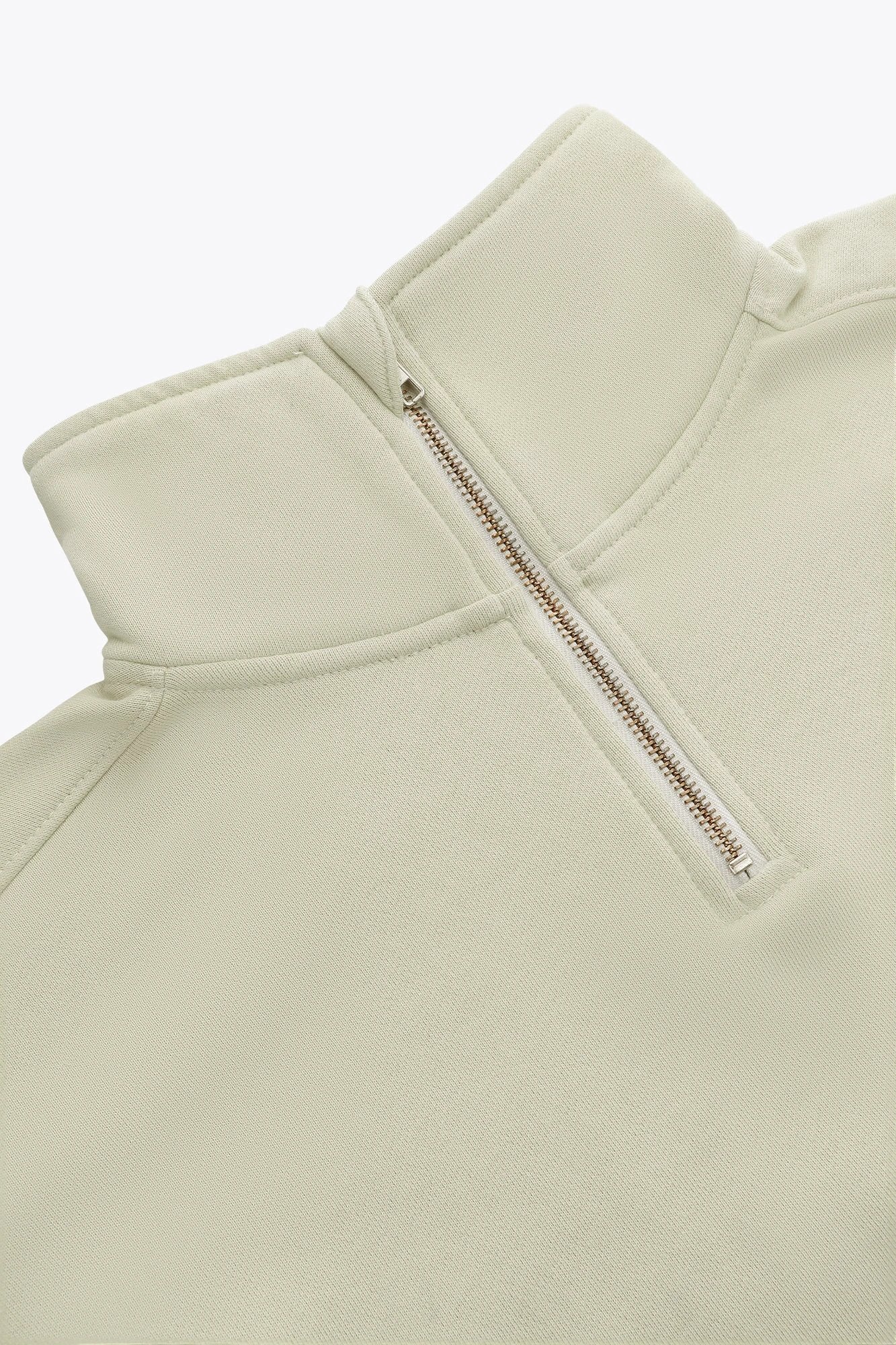 osaka-women-cropped-half-zip-felpa-donna-warm-grey image 3
