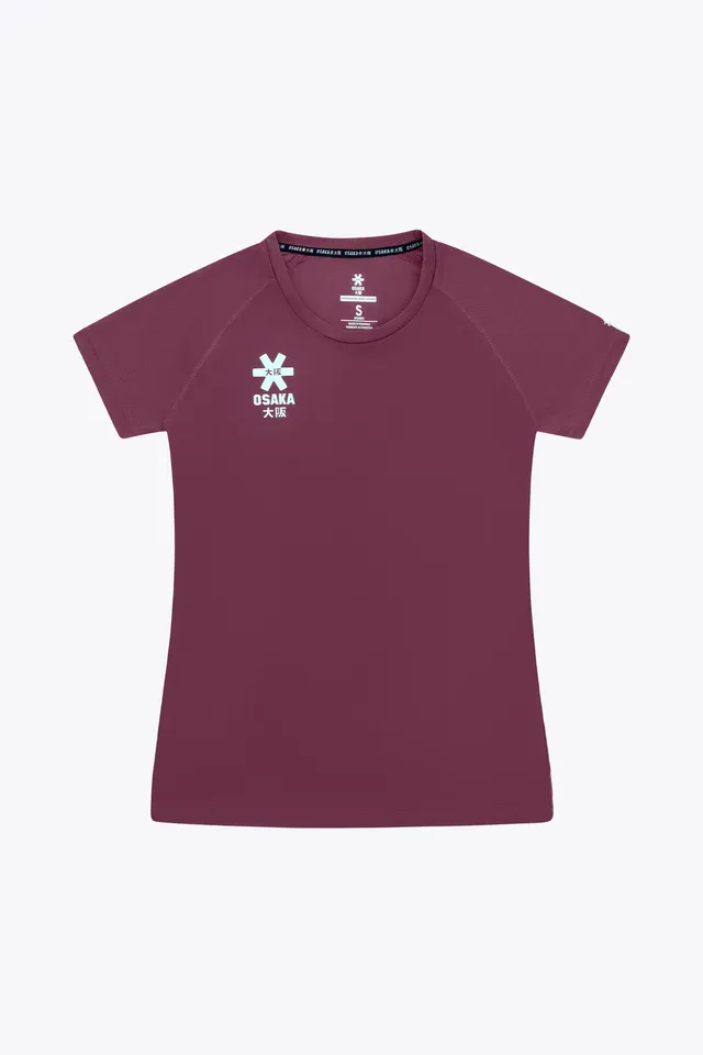 osaka-women-training-tee-t-shirt-allenamento-donna-bordeaux image 1