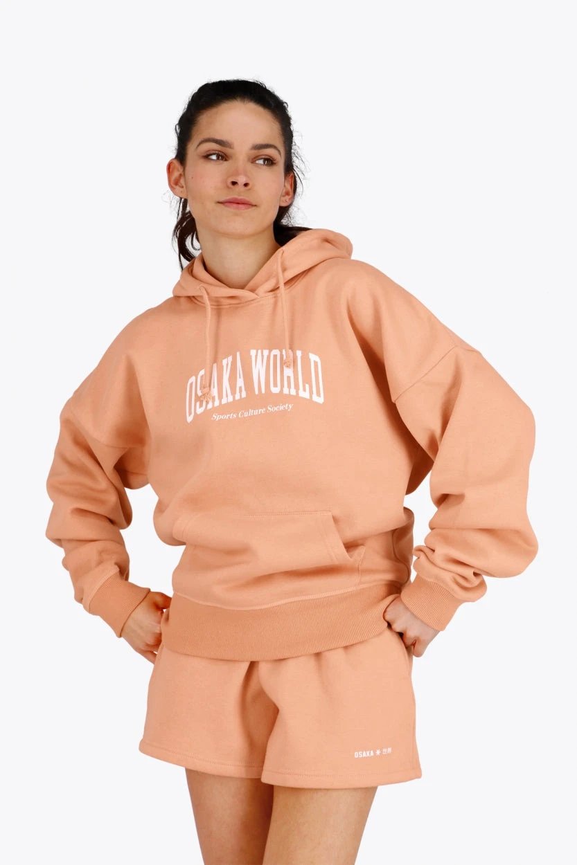osaka-shibui-felpa-hoodie-donna-rosa-peach-oversize image 2