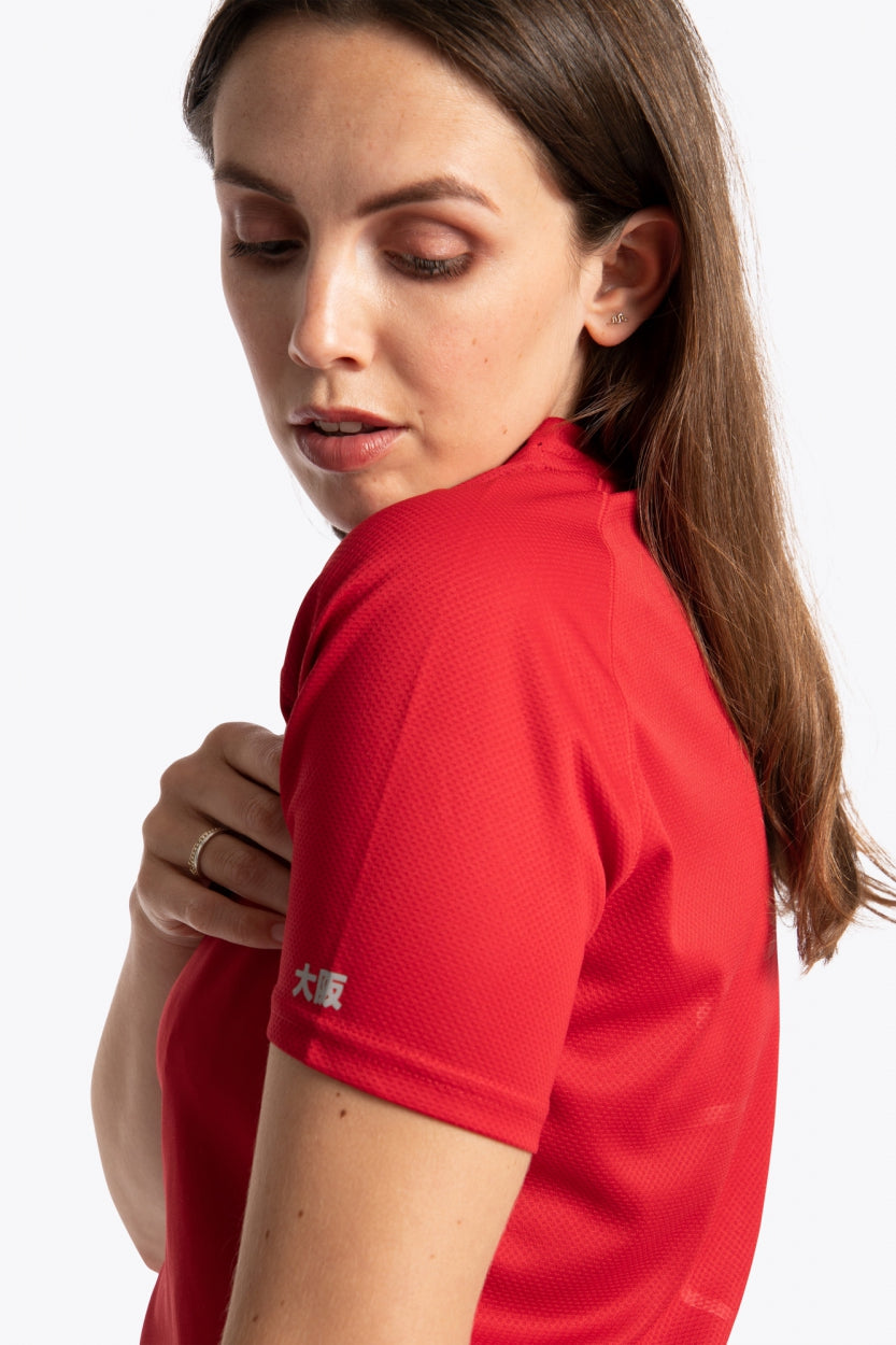 osaka-women-training-tee-red-maglia-training-donna image 6