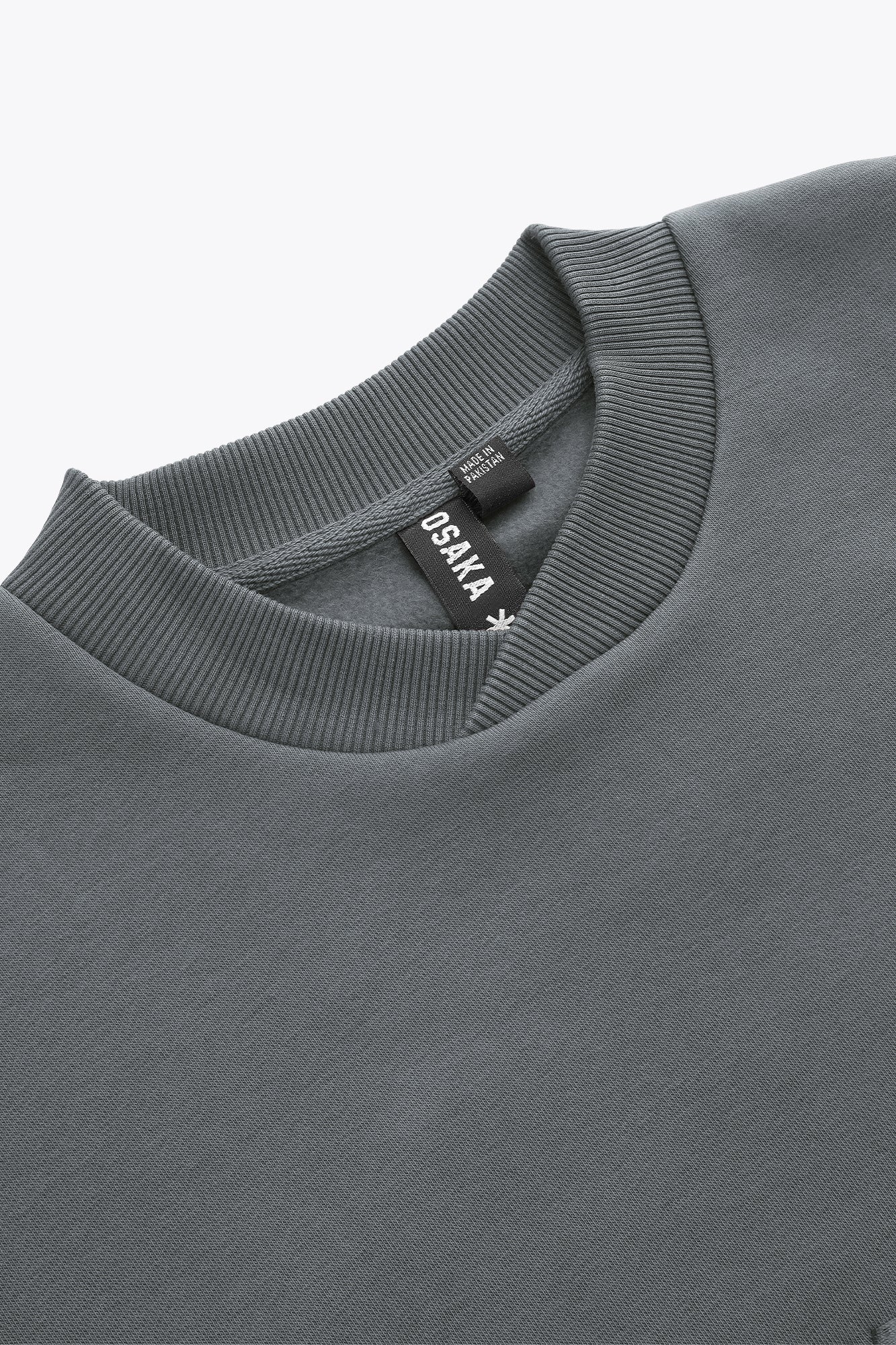 osaka-felpa-uomo-cross-collar-grigio-scuro-melange image 3