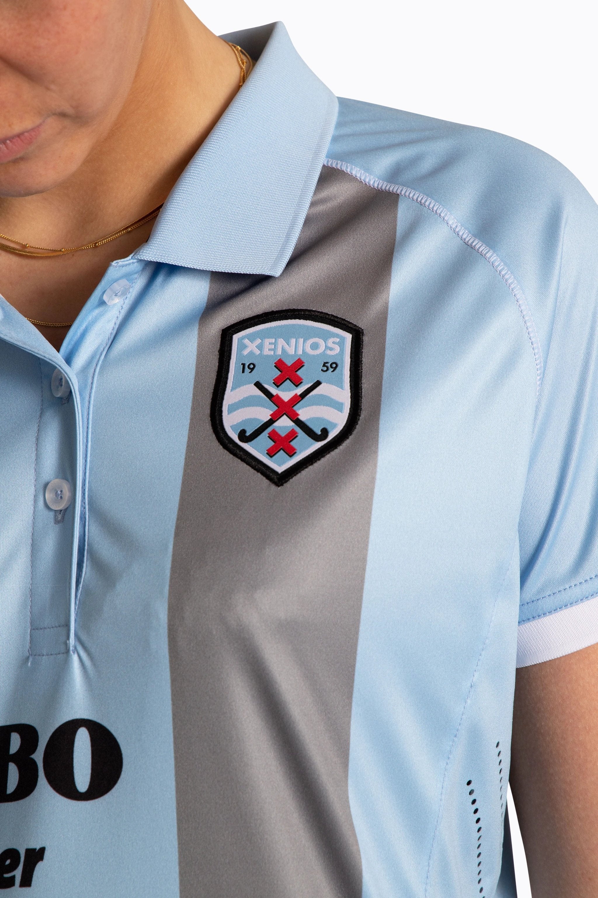 osaka-xenios-polo-jersey-donna-light-blue-grey image 6