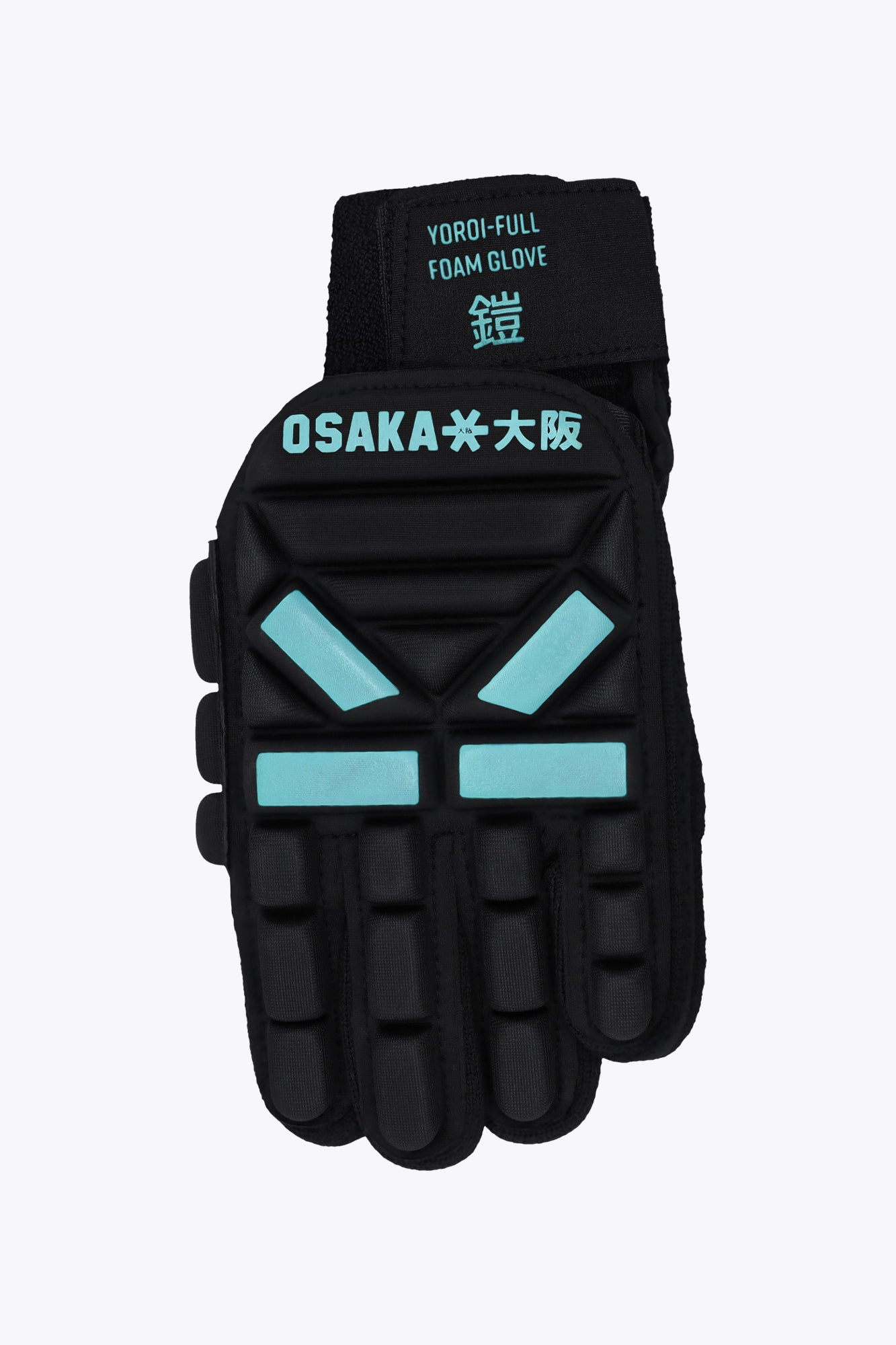 osaka-yoroi-full-foam-indoor-glove-left-hand-guanto-hockey-indoor-blu-topaz image 1
