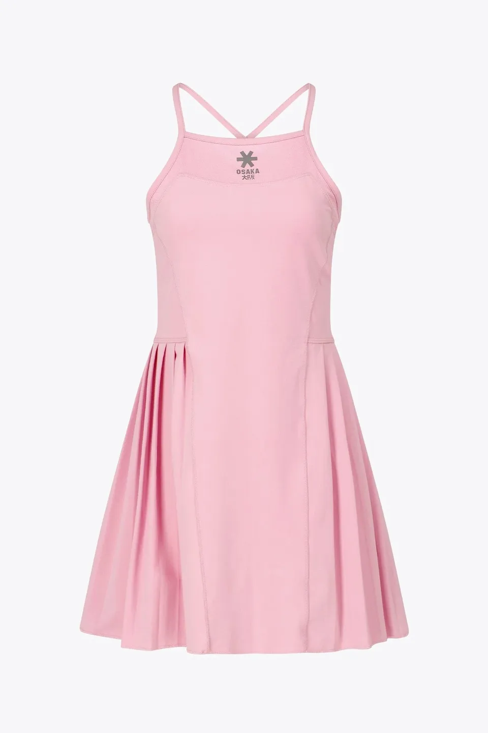 osaka-women-pleated-tech-dress-vestito-sportivo-rosa-fondant image 1