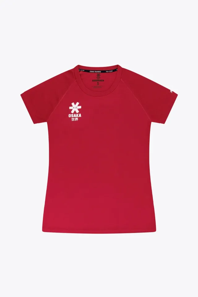 osaka-women-training-tee-red-maglia-training-donna image 1