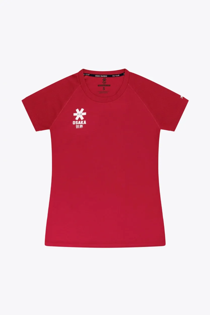 osaka-women-training-tee-red-maglia-training-donna image 1