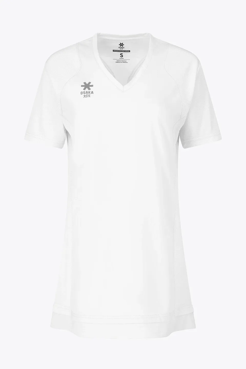 osaka-women-v-neck-tech-dress-abito-sportivo-donna-bianco image 1