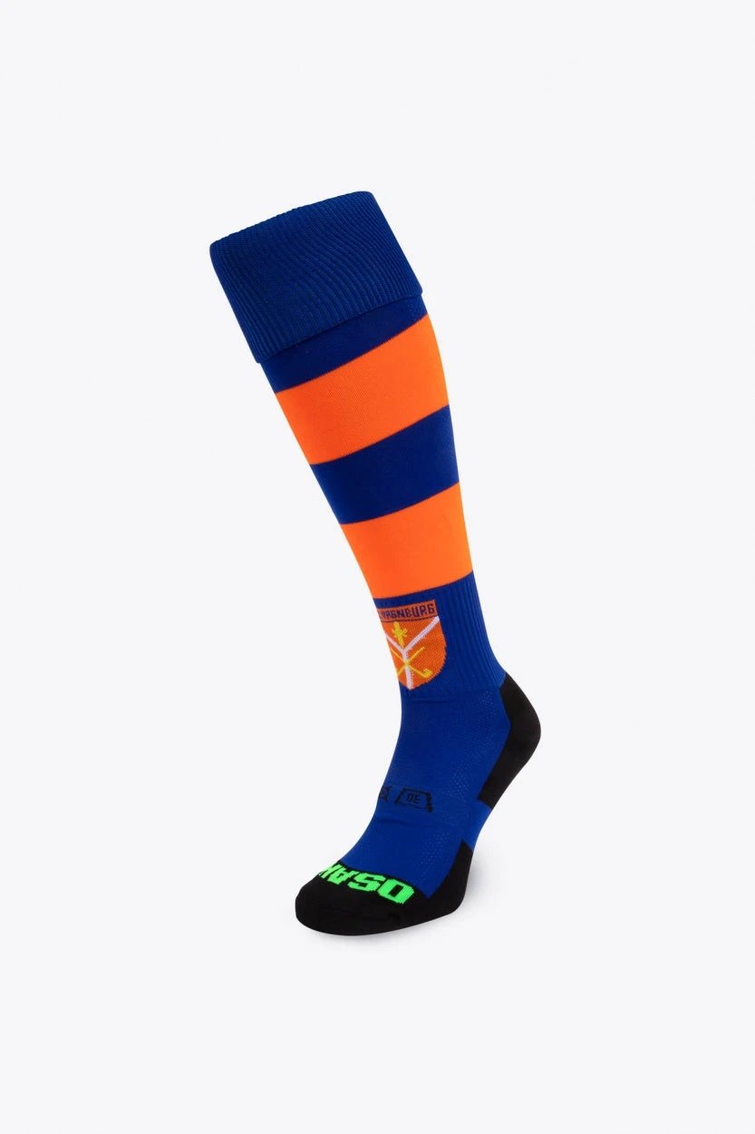 osaka-x-hc-ypenburg-calze-hockey-blu-arancio image 1