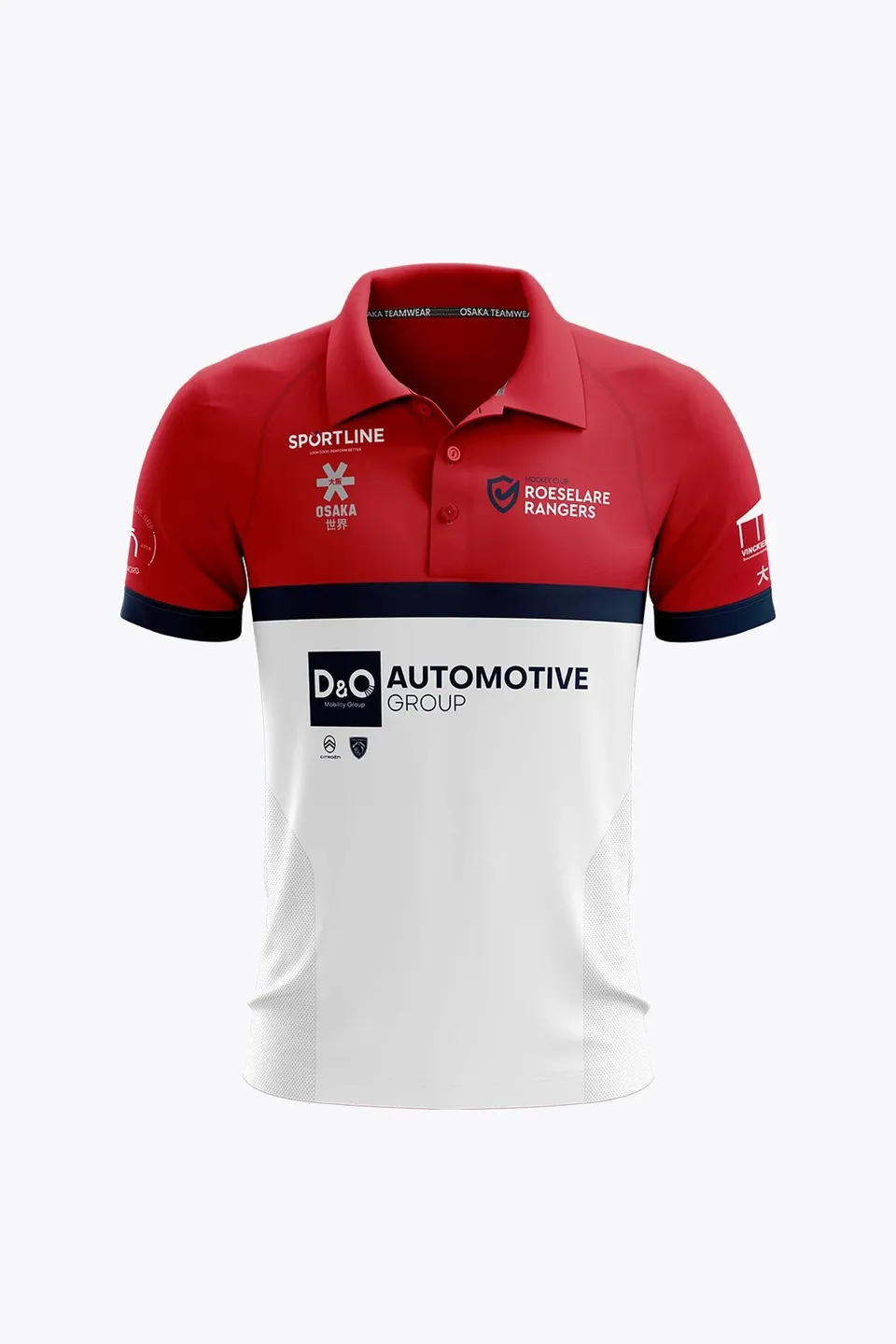 osaka-roeselare-rangers-polo-jersey-uomo-red-white image 1