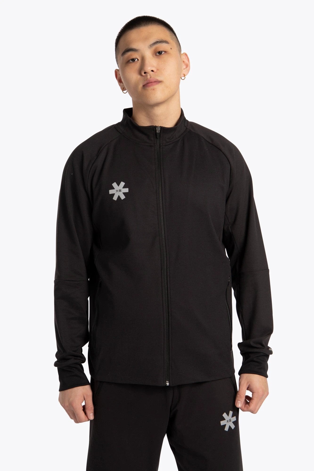 osaka-men-track-top-giacca-tuta-full-zip-black image 2