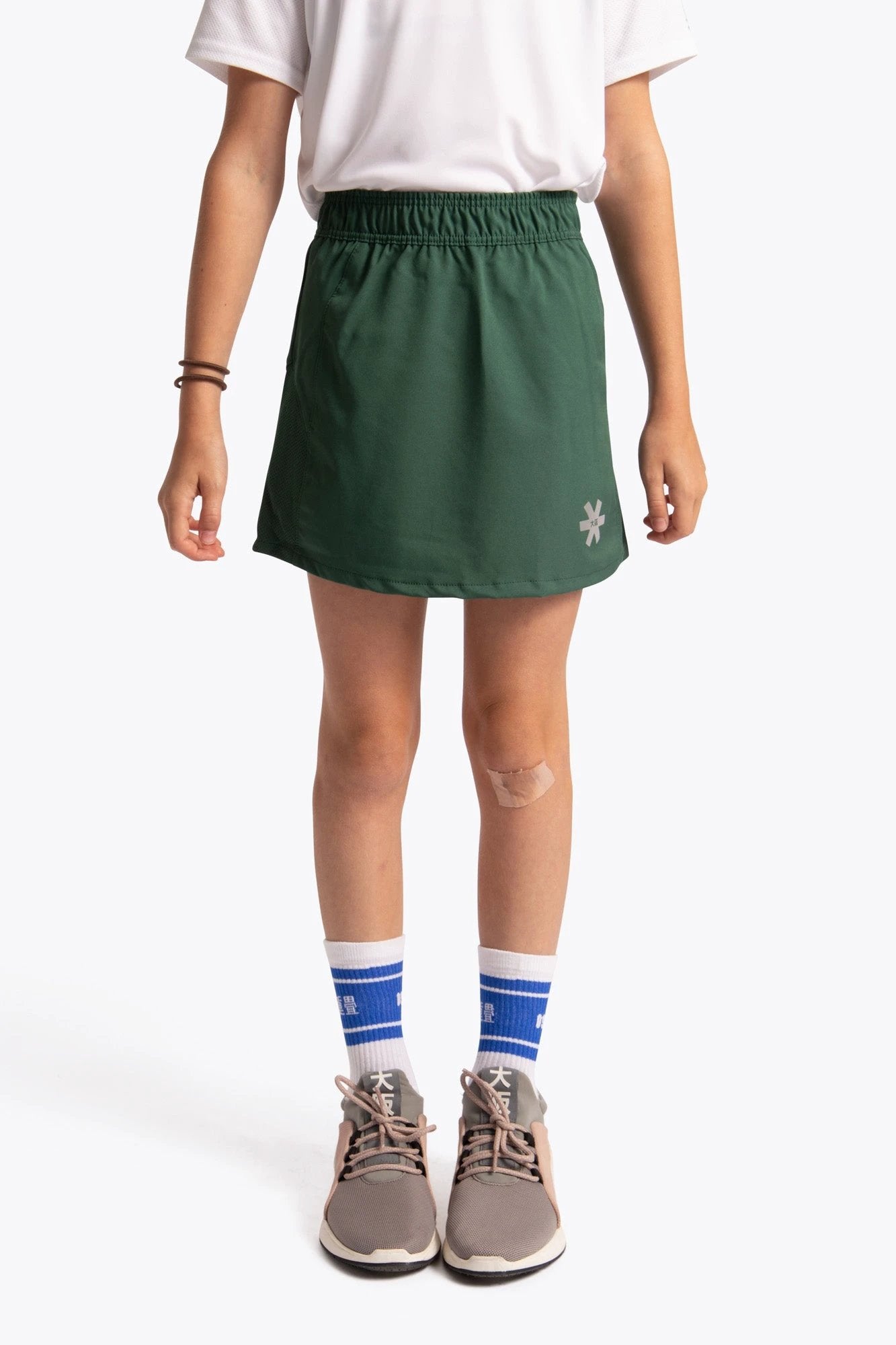 osaka-kids-training-skort-gonna-pantaloncino-bambina-verde-scuro image 3