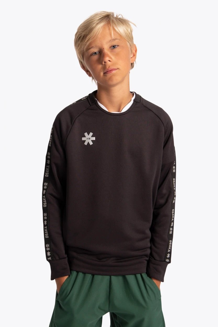 osaka-kids-training-sweater-felpa-bambino-black image 1
