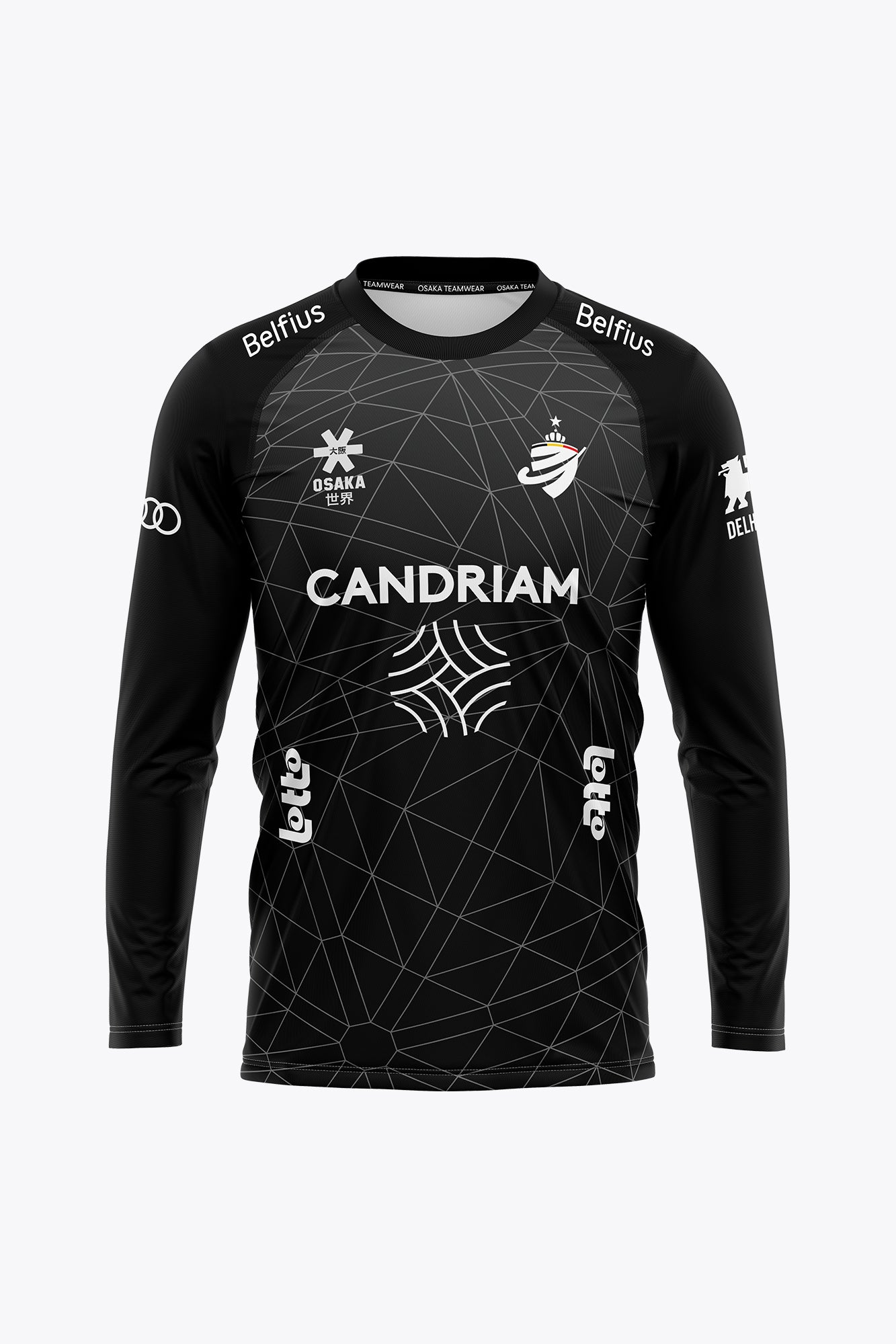osaka-official-belgium-goal-keeper-tee-maniche-lunghe-2026-uomo-nero image 1