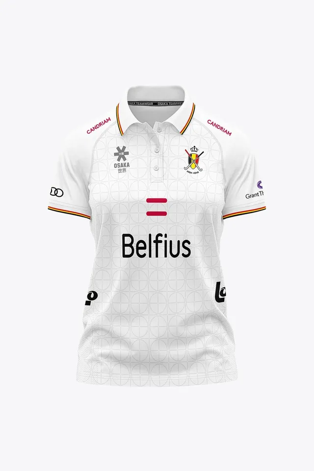 osaka-official-belgium-women-polo-jersey-polo-hockey-donna-white image 1