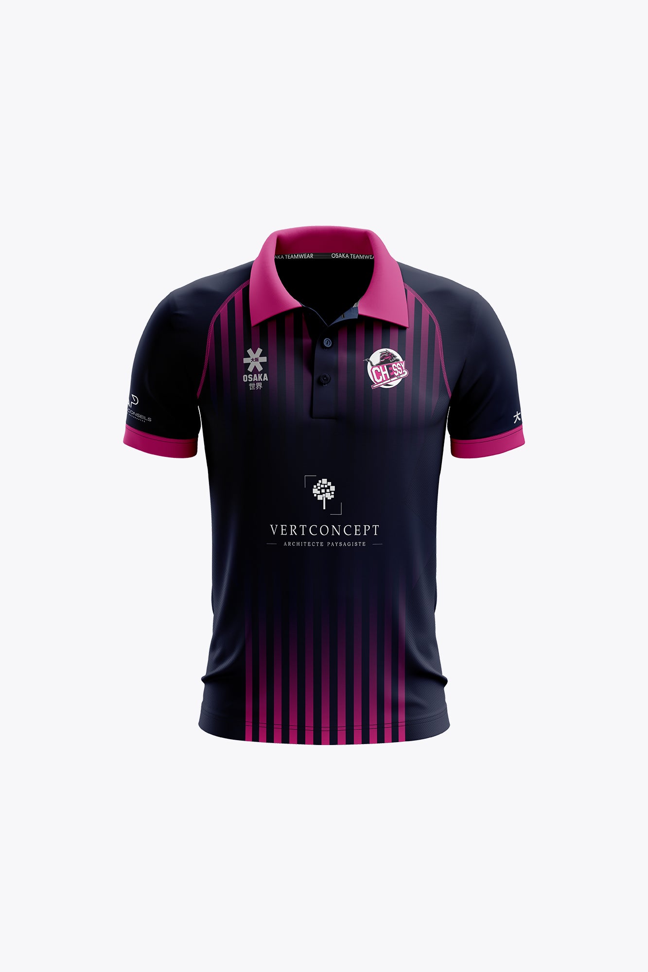 osaka-hc-chessy-kids-polo-jersey-navy image 1