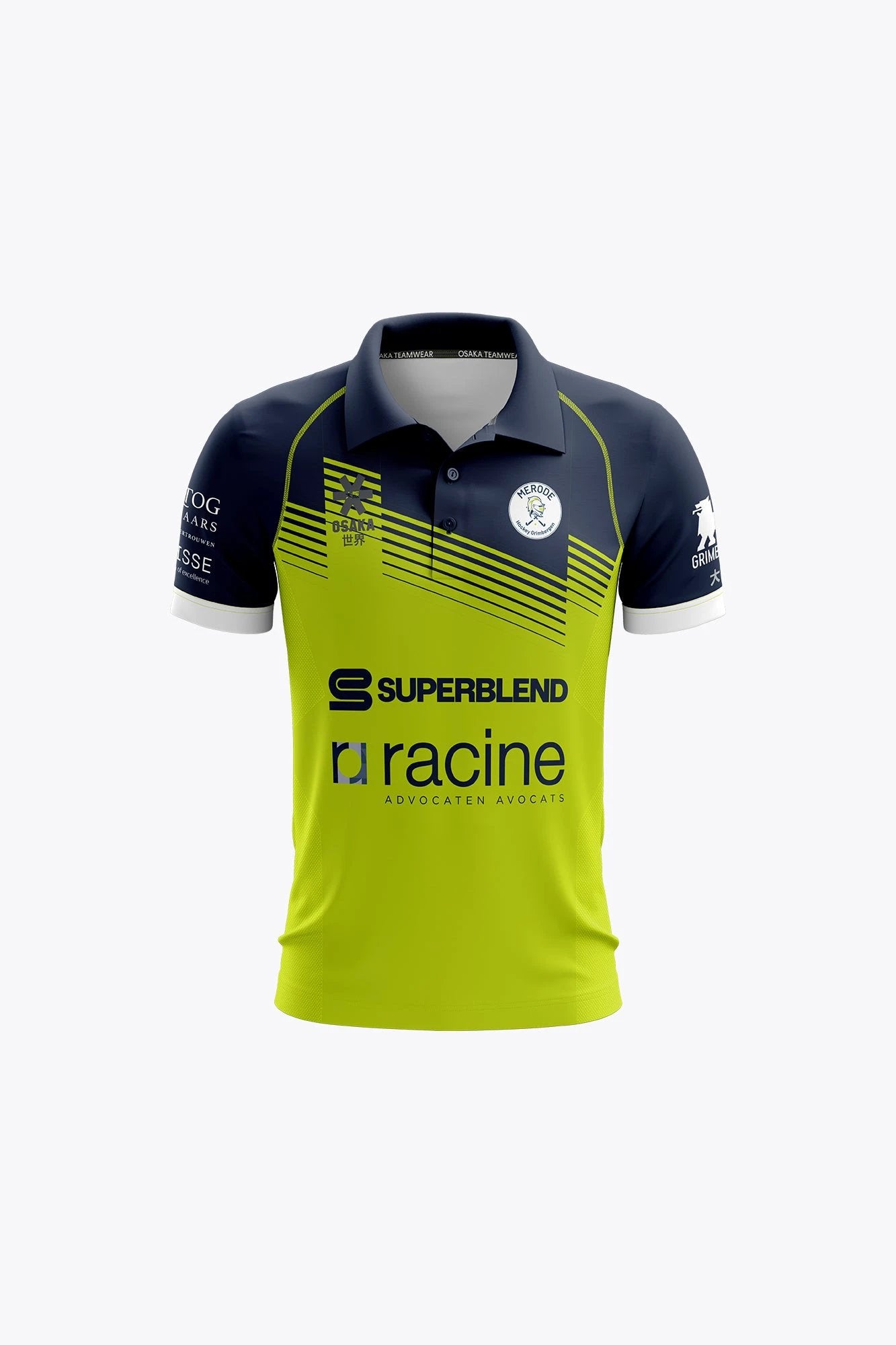 osaka-merode-polo-jersey-bambino-navy-lime image 1