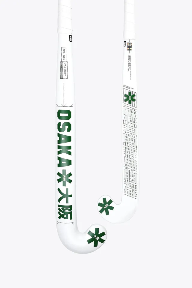 osaka-pro-bow-25-mazza-hockey-prato-bianco-25-carbonio image 1