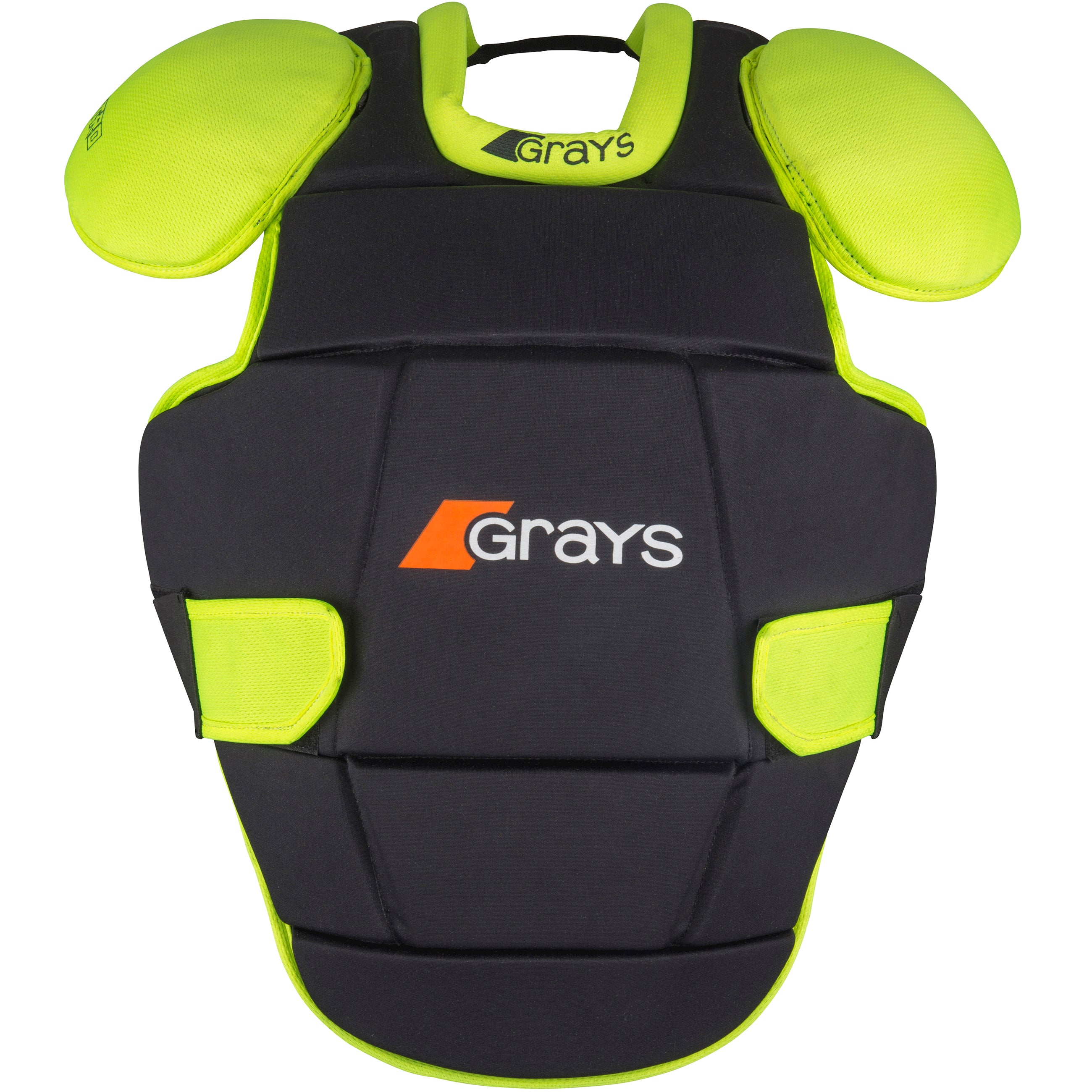 grays-nitro-body-armour-corpetto-portiere-hockey-nero-giallo-fluo image 1