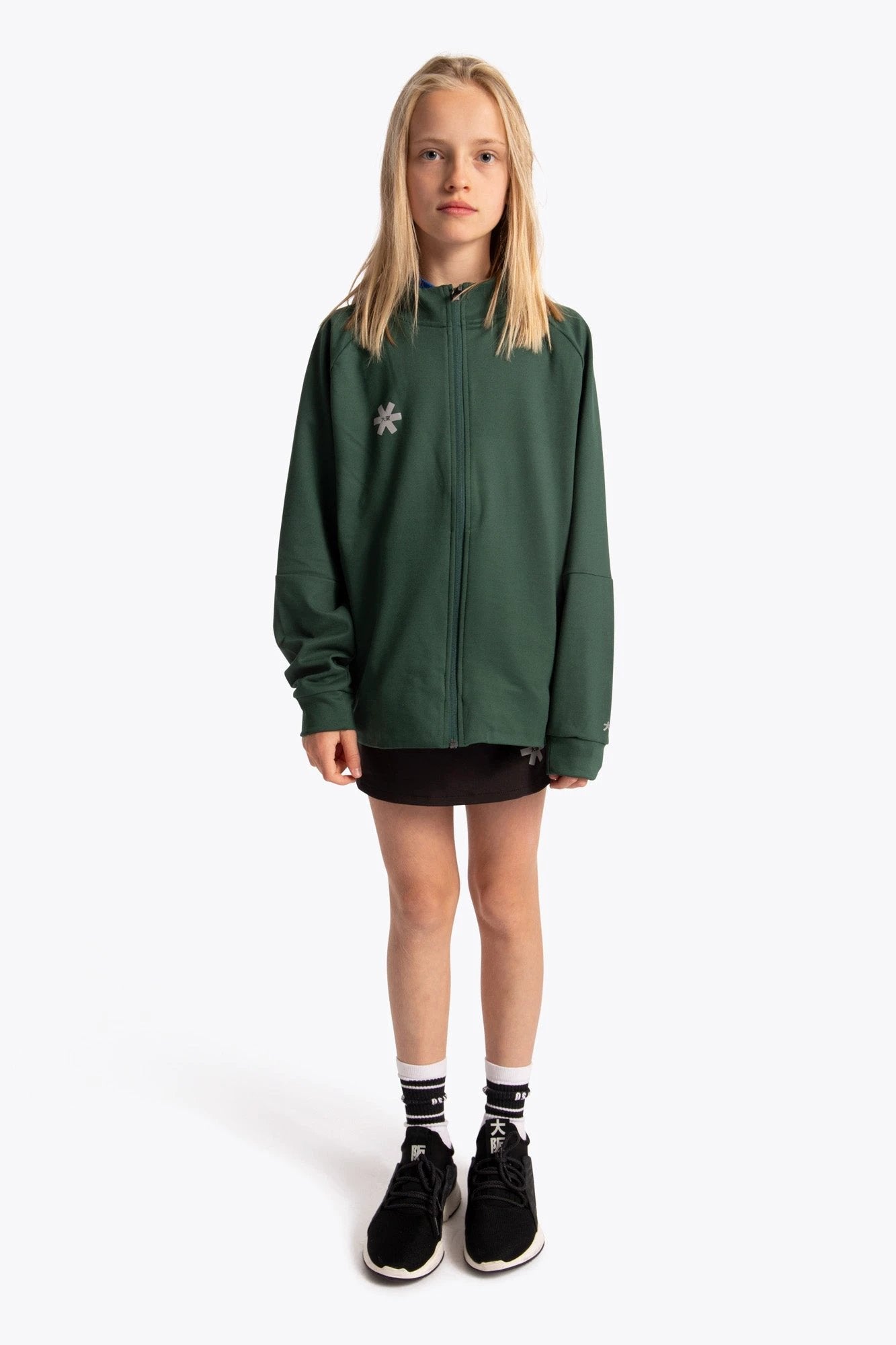 osaka-kids-track-top-felpa-full-zip-bambino-dark-green image 6
