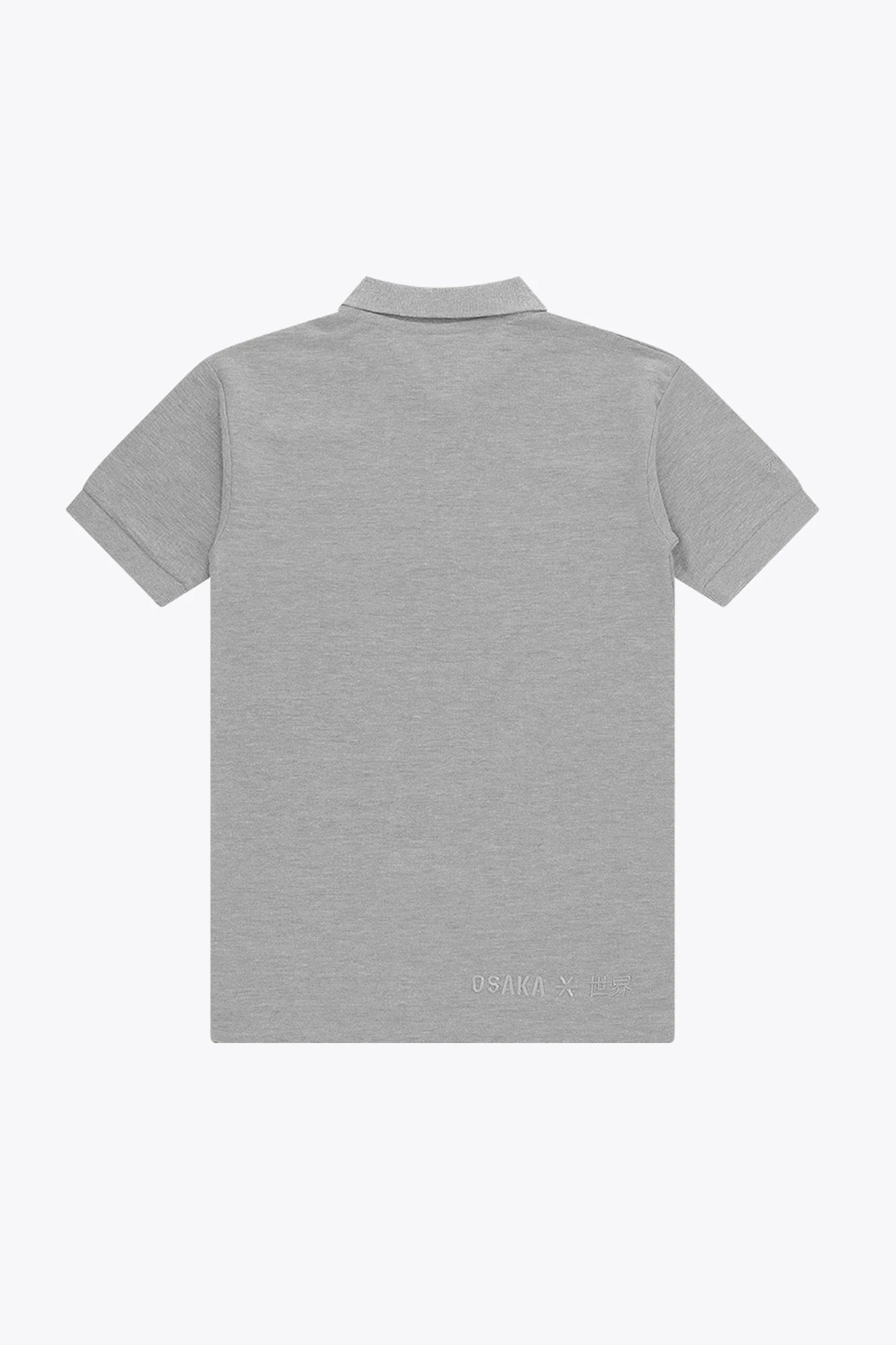 osaka-polo-basic-unisex-grigio-melange image 2