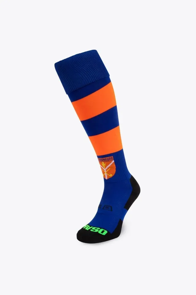 osaka-x-hc-ypenburg-calze-hockey-blu-arancio image 1