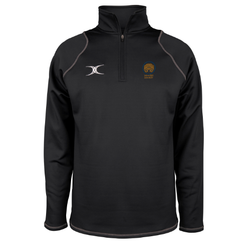 grays-quest-1-4-zip-fleece-devizes-hc-uomo-nero-pile-hockey-prato-adulto image 1