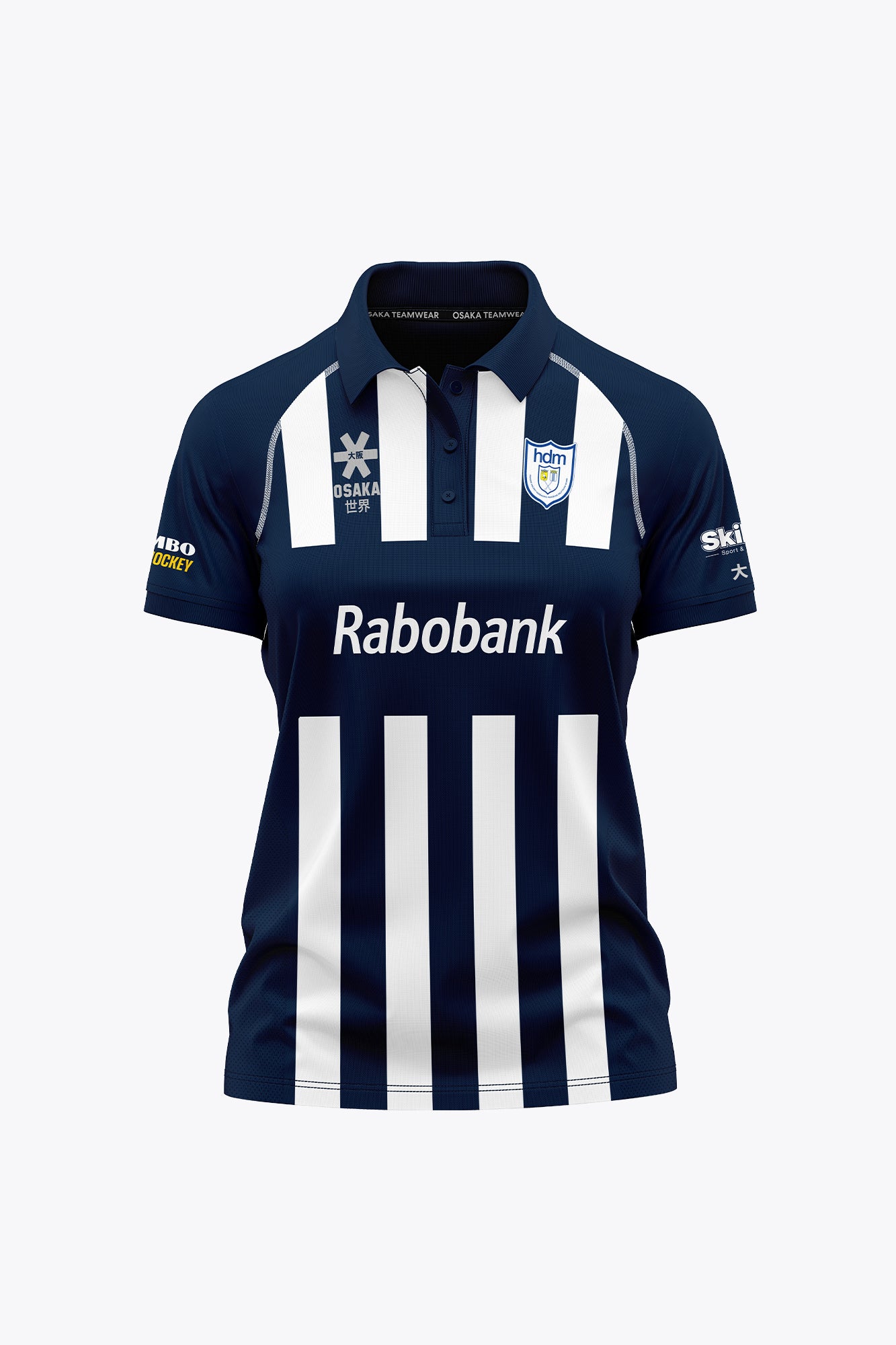 osaka-hdm-women-polo-jersey-navy-white-polo-hockey-donna image 1