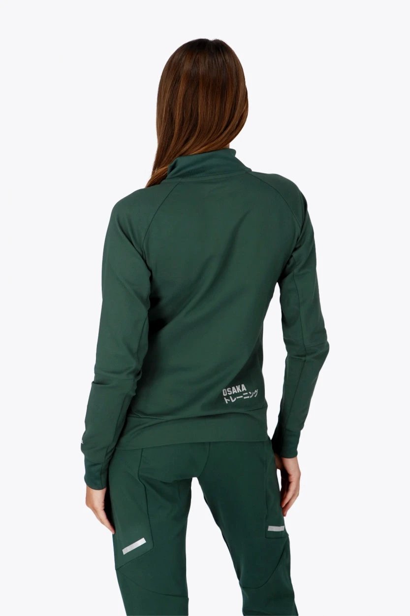 osaka-women-track-top-giacca-tutina-donna-verde-scuro image 5