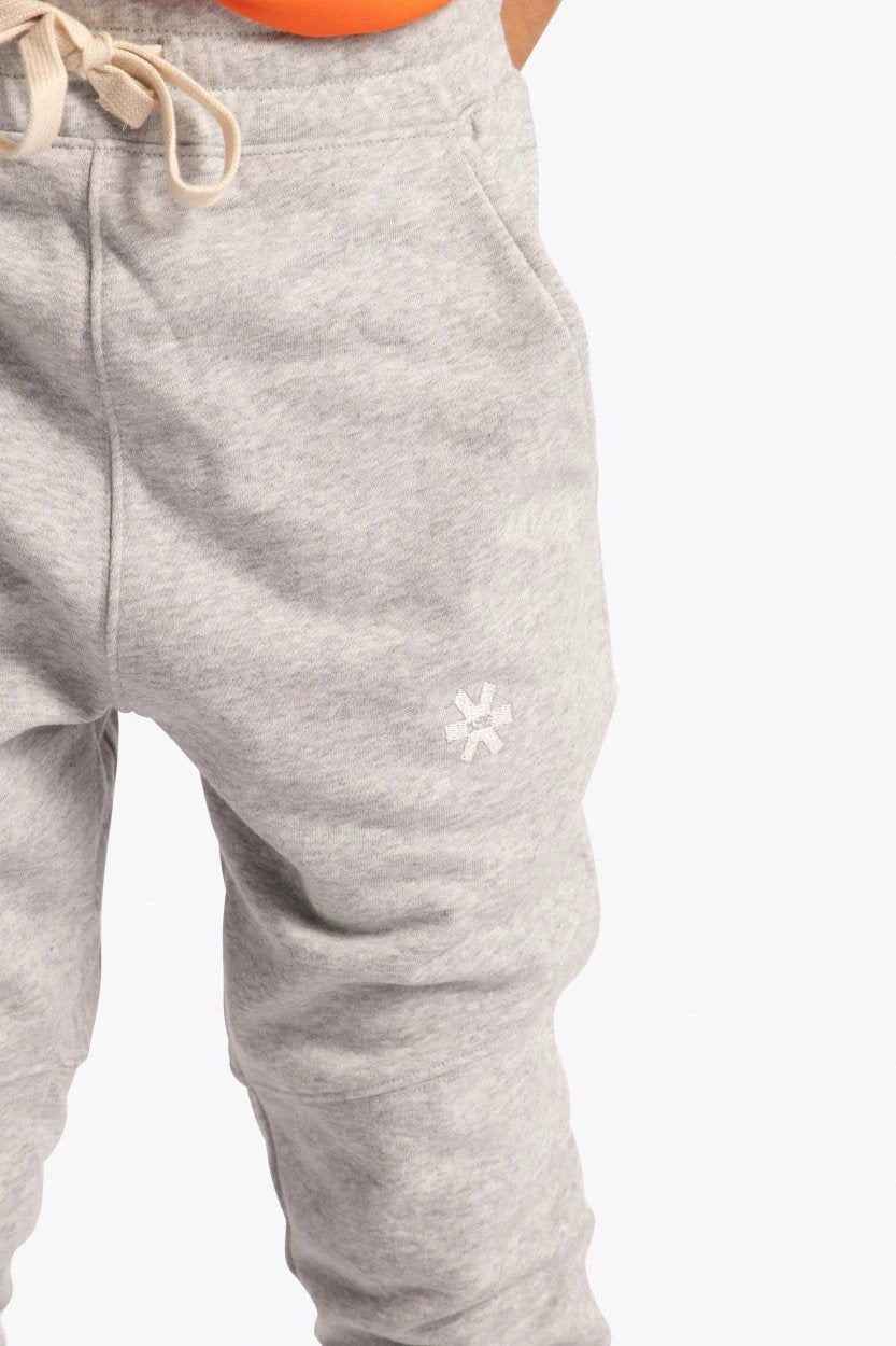 osaka-kids-sweatpants-grigio-melange-pantaloni-tuta-bambino image 4