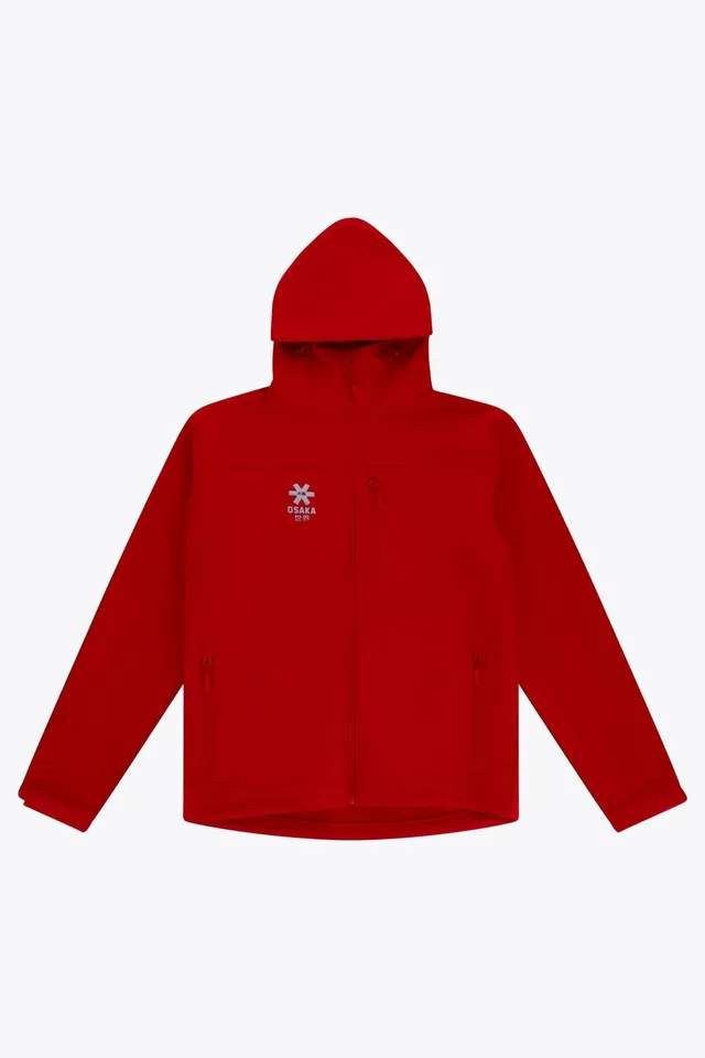 osaka-unisex-giacca-softshell-con-cappuccio-rosso image 1
