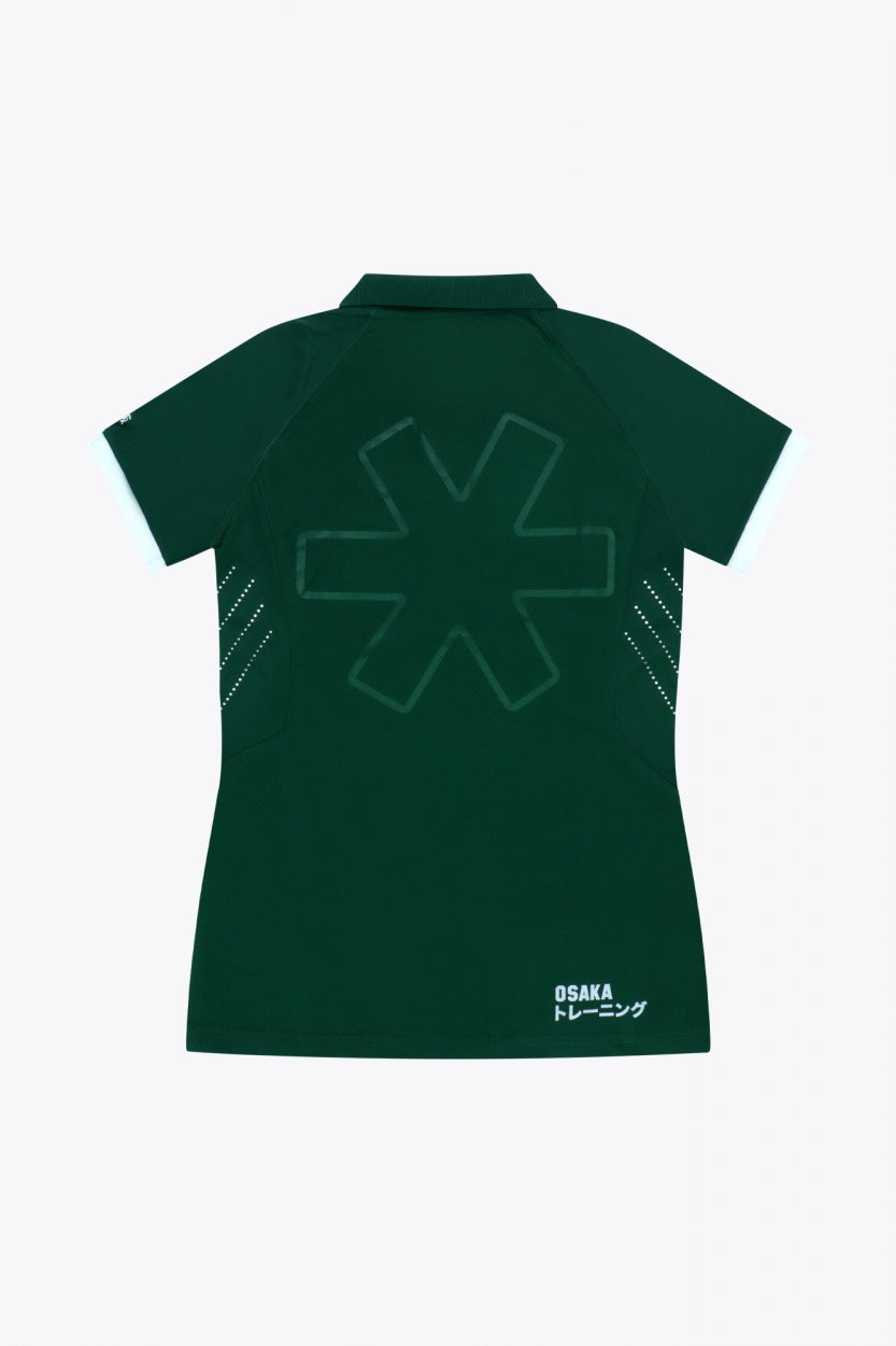 osaka-women-polo-jersey-maglia-polo-sportiva-dark-green image 2