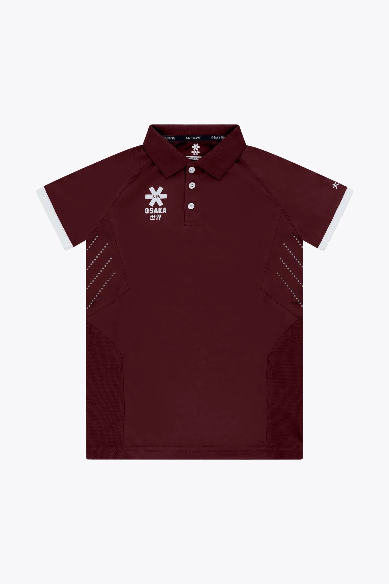 osaka-polo-jersey-bambino-hockey-bordeaux image 1