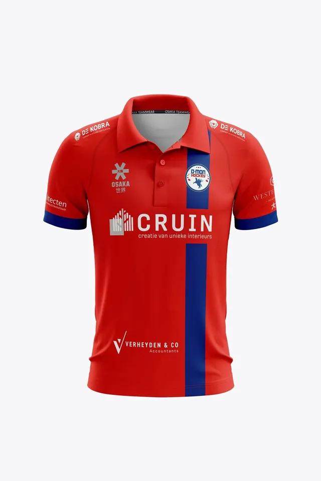 osaka-dendermonde-polo-jersey-uomo-rossa image 1