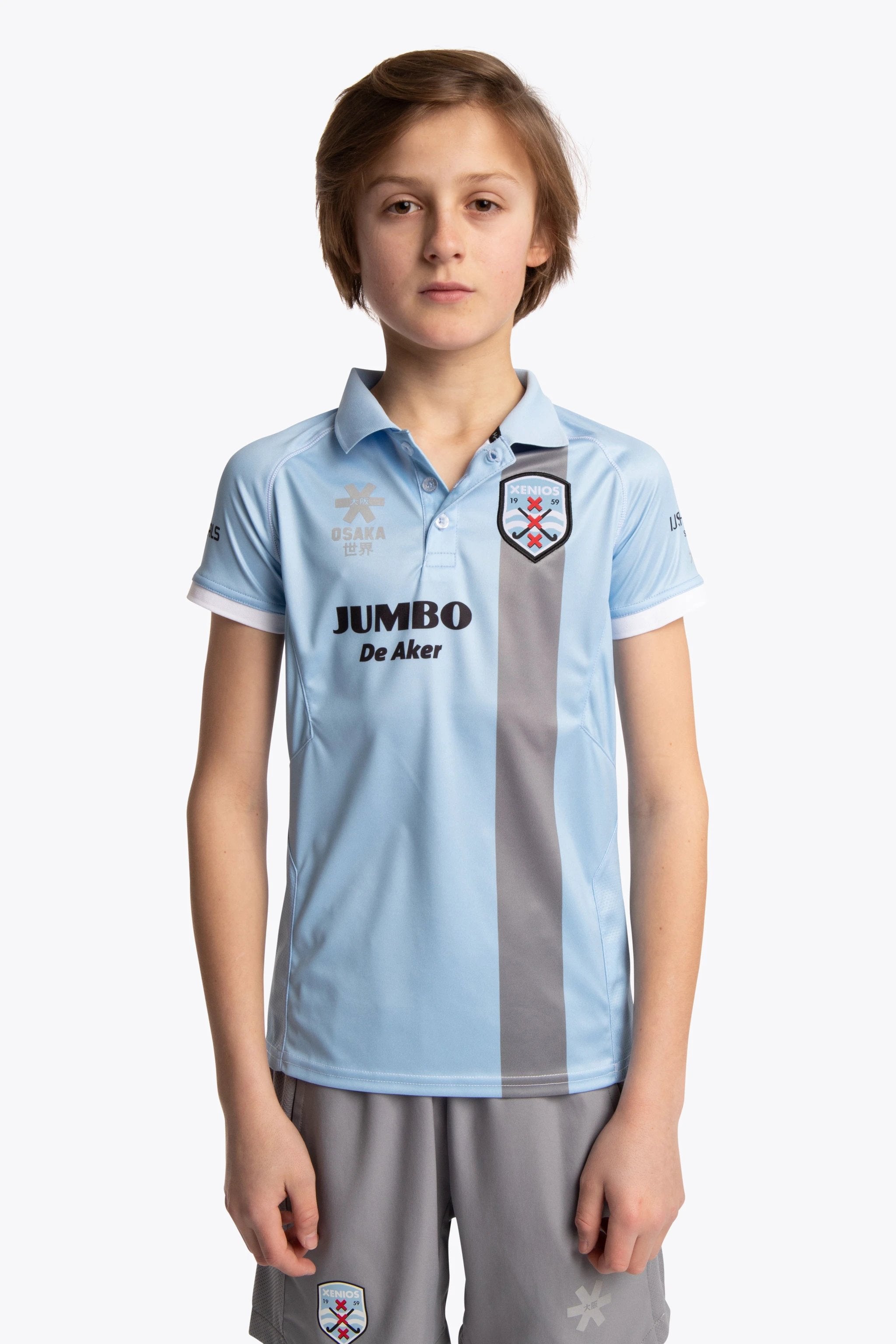 osaka-deshi-polo-jersey-bambino-xenios-azzurro-grigio image 3