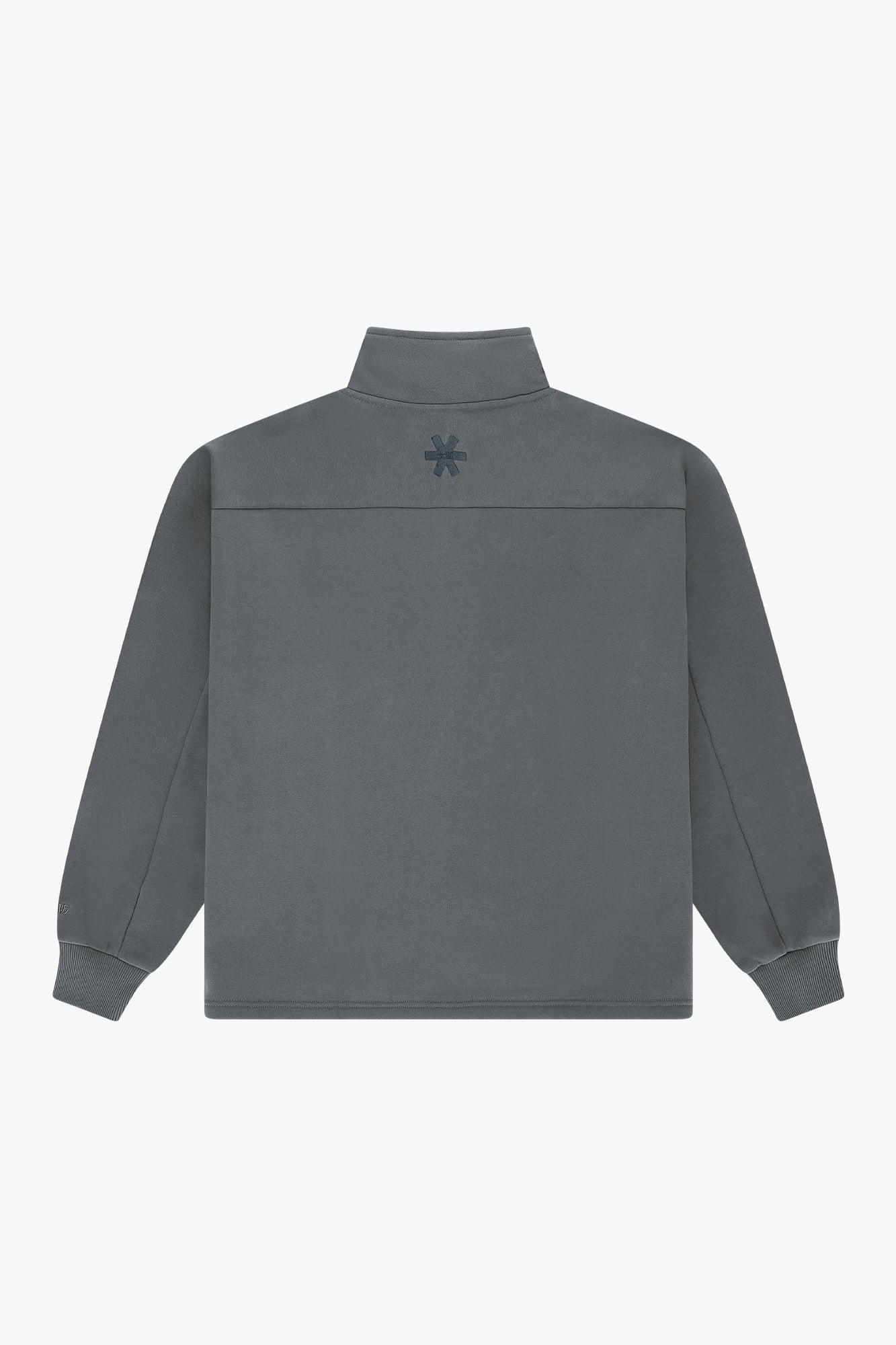osaka-men-half-zip-sweater-dark-grey-melange image 2