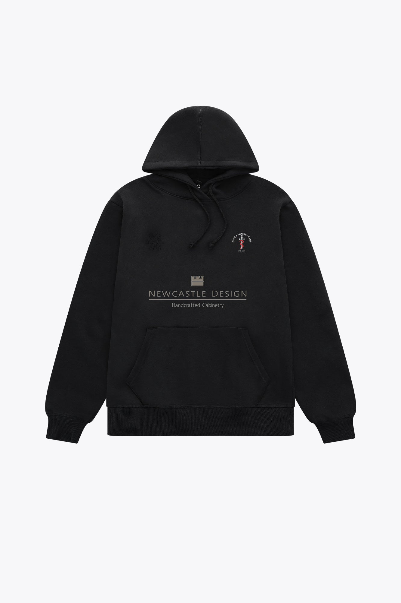 avoca-kids-hoodie-basic-felpa-cappuccio-bambino-nero image 1