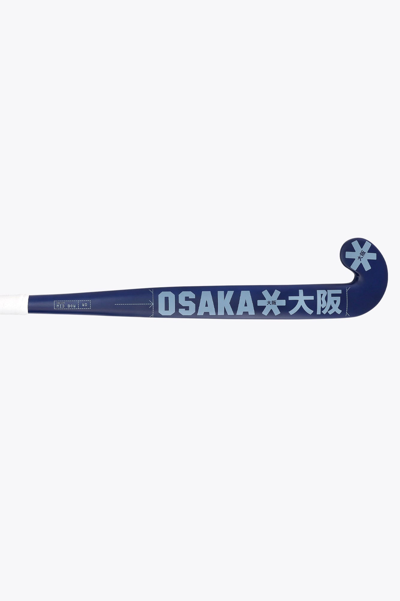 osaka-indoor-hockey-stick-mid-bow-wd-mazza-indoor-legno-navy-peony image 4