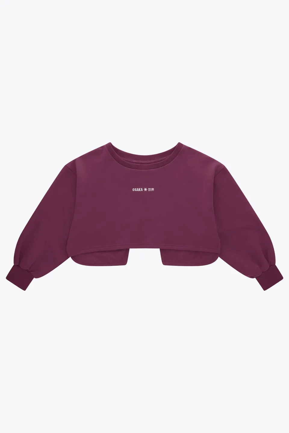 osaka-felpa-crossed-back-sweater-donna-cherry-lacquer image 1