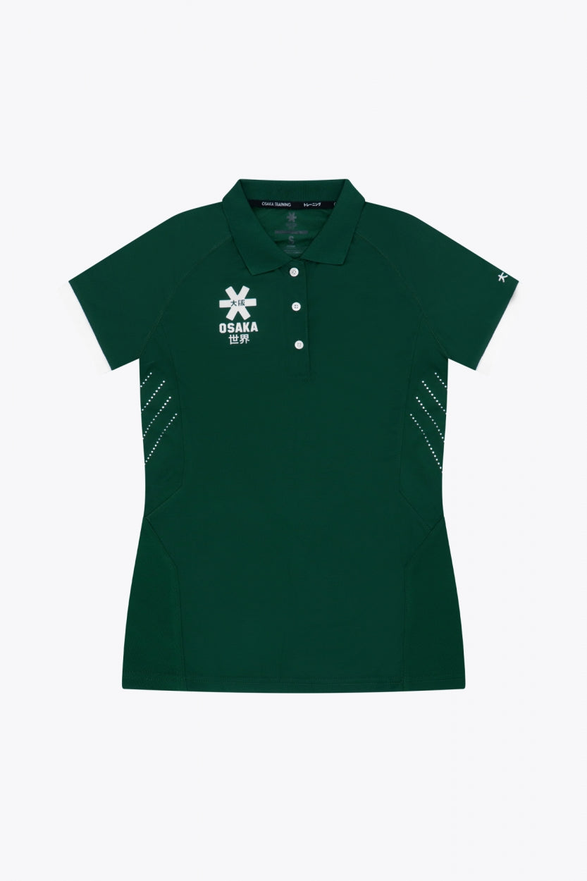 osaka-women-polo-jersey-maglia-polo-sportiva-dark-green image 1