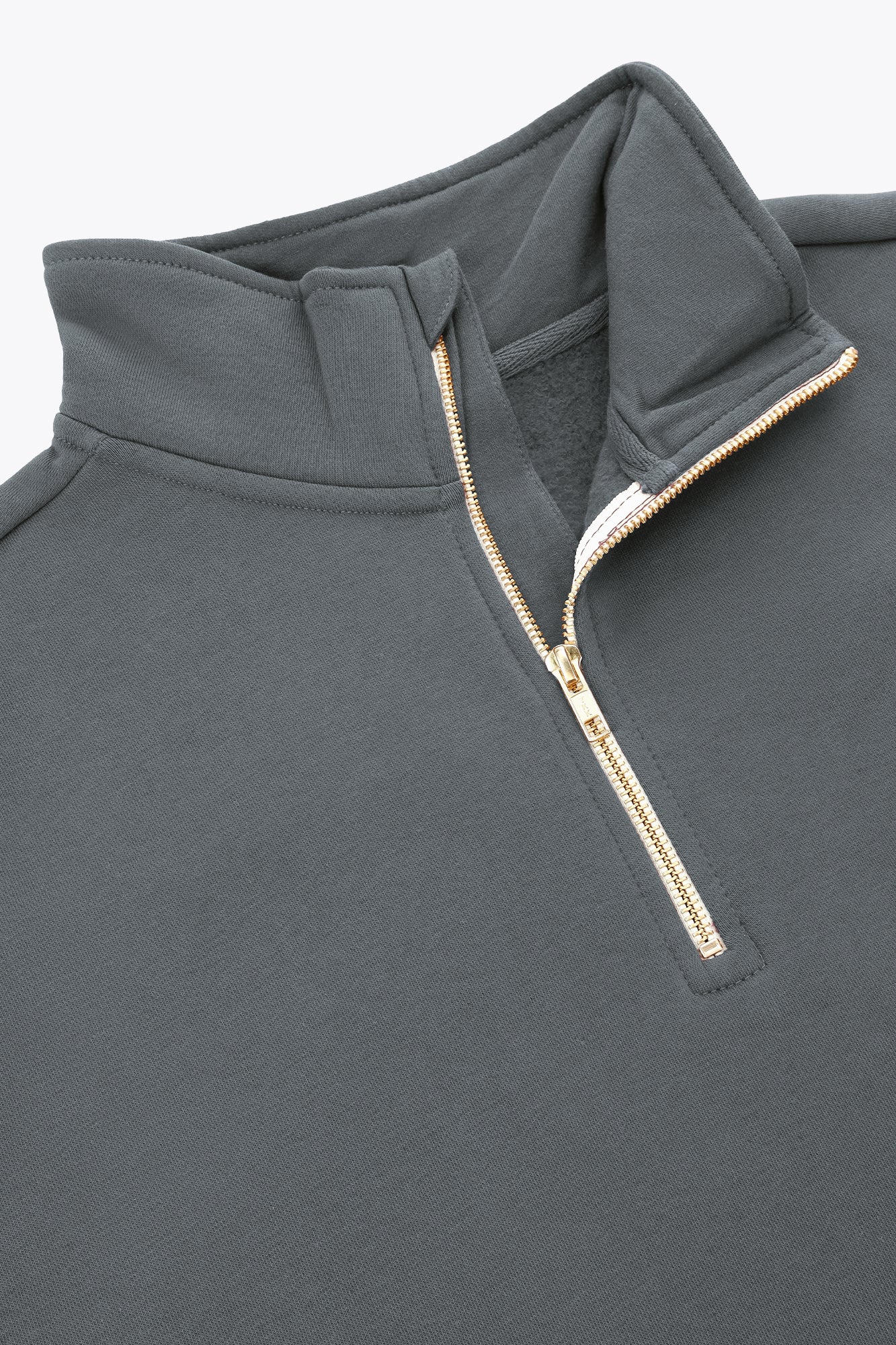 osaka-men-half-zip-sweater-dark-grey-melange image 3