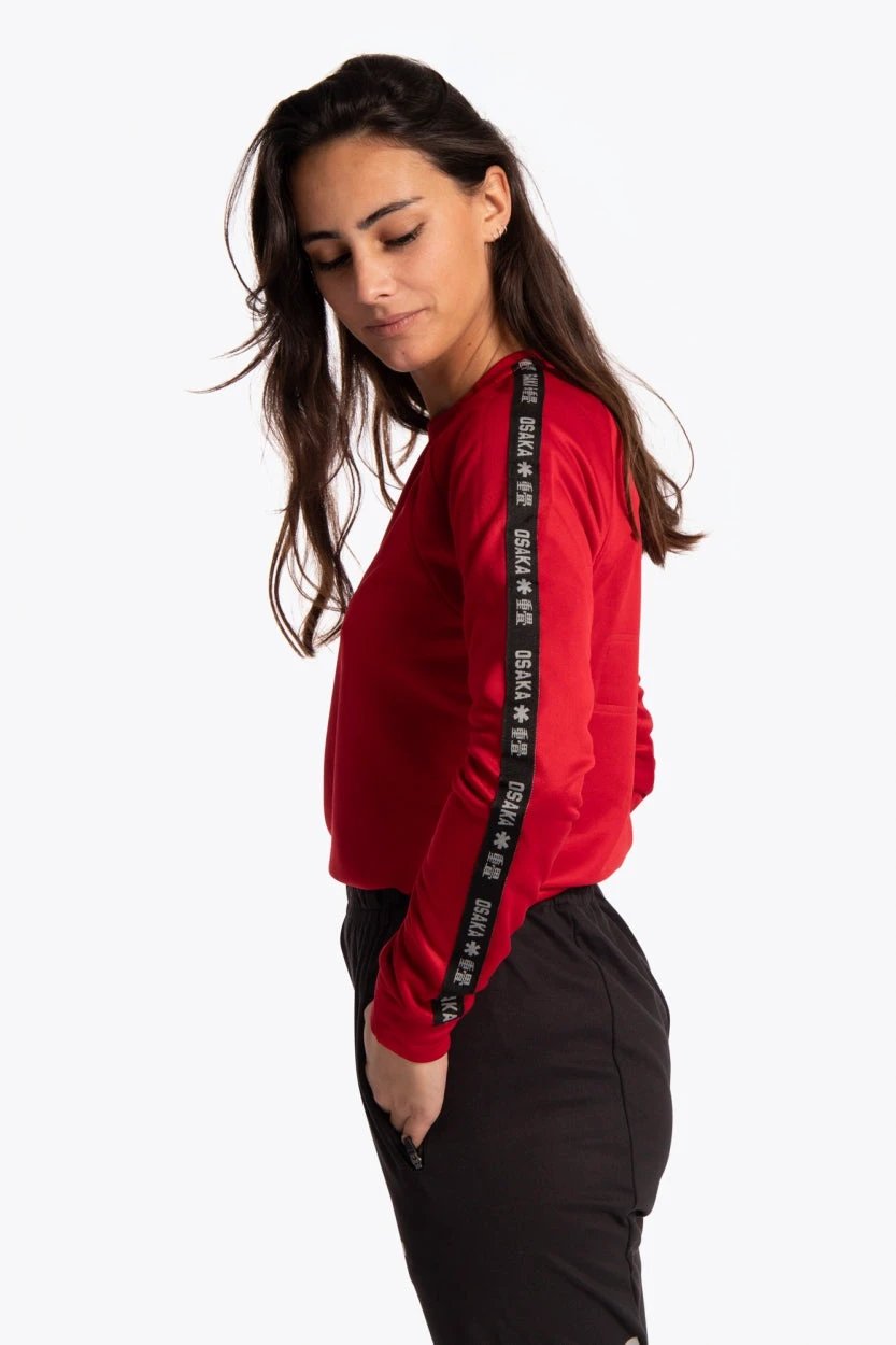 osaka-women-training-sweater-felpa-donna-red image 3