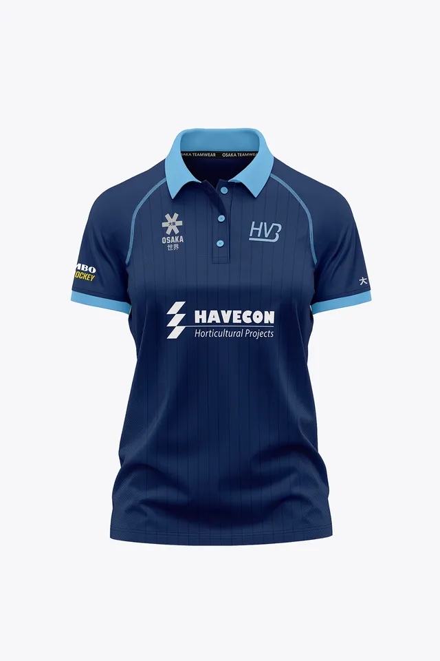 hv-bleiswijk-women-polo-jersey-polo-hockey-donna-navy image 1